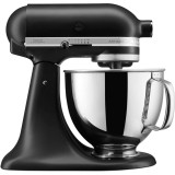 Mixer cu bol KitchenAid Artisan 5KSM125EBM, 300W, 4.8L, Matte Black