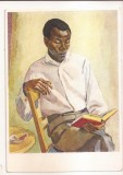 FA100 -Carte Postala- GERMANIA - Eva Schulze Knabe, Afrikanischer Student, Dresden Gallery, necirculata