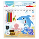 Set de activitati, Carte de colorat cu accesorii, Starpak, Under the Sea