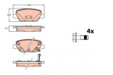 TRW GDB2156 set placute frana,frana disc