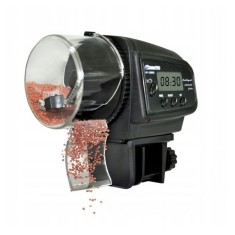 Alimentator automat pentru pesti, 4 hraniri/zi, afisaj LCD, recipient 70g, negru