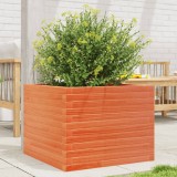 Gossi jardiniera gradina, maro ceruit, 60x60x45,5 cm, lemn masiv pin