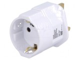 Adaptor Ştecher UK la EU cu &Icirc;mpăm&acirc;ntare, Goobay