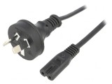Cablu Alimentare 1.8m 2x0.75mm2 IEC C7 Mamă PVC