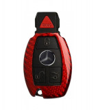Cumpara ieftin Husa Cheie Mercedes-Benz W203, W210, W211 Vetter Carbon, Glossy Red
