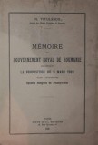 MEMOIRE DU GOUVERNEMENT ROYAL DE ROUMANIE CONCERNANT LA PROPOSITION DU 9 MARS 1928 DANS L \\\&#039; AFFAIRE DES OPTANTS HONGROIS DE TRANSYLVANIE