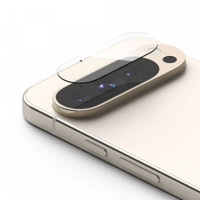 Folie de protectie Camera Spate Ringke pentru Google Pixel 9 Pro XL, Sticla Securizata, Set 3 bucati, Transparenta foto