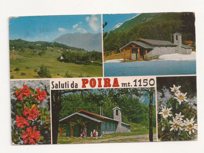 FA4 -Carte Postala- ITALIA - Poira mt. 1150, circulata 1974