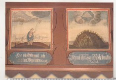 bnk cp Sighisoara - Biserica Manastirii - Picturi sec XIX - necirculata