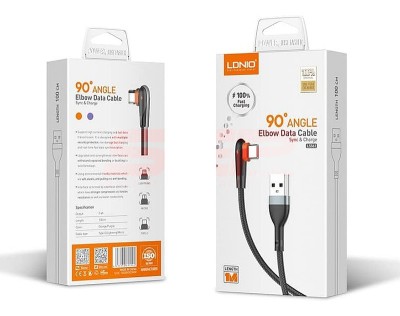 Cablu date Lightning 90 Angle LDNIO LS561 foto