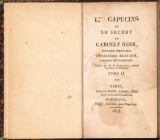C1070 Les capucins ou le secret du cabinet noir, histoire veritable, 1815, volumul II