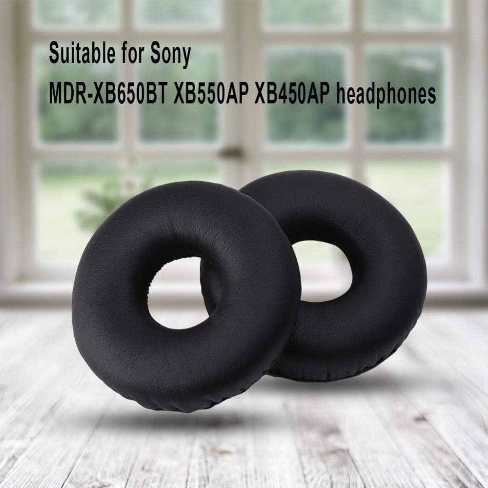 Set 2 bureti pentru casti Sony MDR-XB650 BT / XB550AP / XB450AP On-Ear -  Negru | Okazii.ro