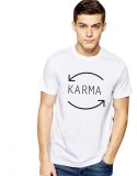 Cumpara ieftin Tricou barbati alb - Karma - S, THEICONIC