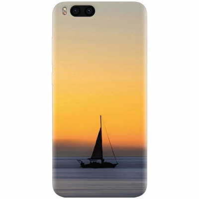 Husa silicon pentru Xiaomi Mi 6, Wind Sail Boat Ocean Sunset foto