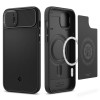 Husa Spigen Optik Armor Mag MagSafe pentru Apple iPhone 14 Plus/15 Plus Negru, Silicon, Carcasa