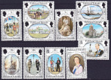 DB1 Ins. Falkland 1983 Administratie Britanica 150 Ani 11 v. MNH, Nestampilat