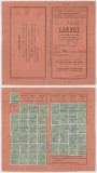 Romania, Ministerul Muncii, Sanatatii si Ocrotirilor Sociale, Directia Muncii, Carnet, Deva, 1933