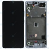 Samsung Galaxy A51 5G (SM-A516B) Unitate de afișare completă prismă zdrobită alb GH82-23124B GH82-23100B