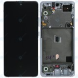 Samsung Galaxy A51 5G (SM-A516B) Unitate de afișare completă prismă zdrobită alb GH82-23124B GH82-23100B