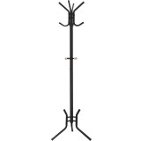 VASAGLE Cuier pentru haine, din otel, tip pom, cu 12 carlige, 176cm, negru Household NewTrend