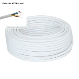 Cablu Electric Litat MYYM 4x1mm&sup2; Alb, Cupru, 100m