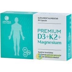 Premium D3+K2+Magnesium (Imunitate, Somn, Oase) 30cps