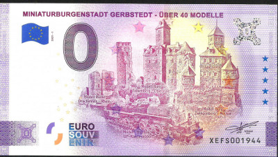 !!! 0 EURO SOUVENIR - GERMANIA , GERBSTEDT , ORASUL CU MINIATURI - 2021.1 - UNC foto