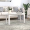 VidaXL Măsuță de cafea, alb, 110x55x45 cm, lemn masiv de pin 822343