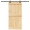 Ușă glisantă cu set feronerie, 100x210 cm, lemn masiv de pin