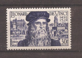 Franta 1952 - 500 de ani de la nașterea lui Leonardo da Vinci, MNH, Nestampilat