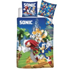 Lenjerie pat 140 x 200 cm, 100% bumbac Sonic