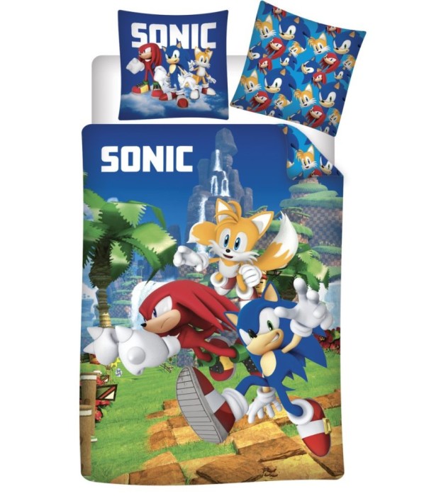 Lenjerie pat 140 x 200 cm, 100% bumbac Sonic