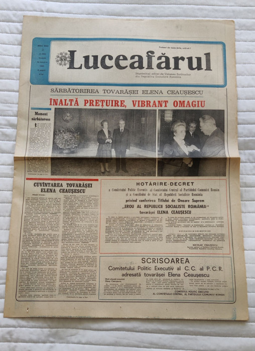 Ziarul LUCEAFĂRUL (14 ianuarie 1989) Nr. 2