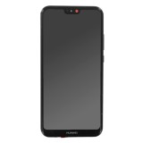 Ecran compatibil cu huawei p20 lite, lcd ips cu touchscreen si rama, black