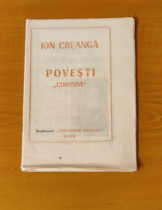Ion Creangă - Povești &quot;corosive&quot; - Supliment &quot;Convorbiri literare&quot; 1990