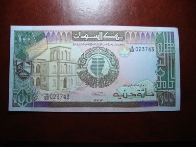 SUDAN 100 POUNDS UNC foto