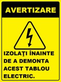 Placuta pentru inlocuirea tabloului electric