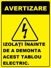 Placuta pentru inlocuirea tabloului electric foto