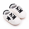Adidasi albi cu stea neagra (Marime Disponibila: 3-6 luni (Marimea 18, Superbaby
