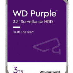 HDD Western Digital Purple, 3TB, SATA III 600, 64MB Buffer - dedicat sistemelor de supraveghere