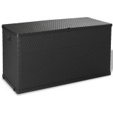 Gossi cutie depozitare pentru gradina antracit 120x56x63 cm pp ratan
