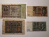 BANCNOTE GERMANIA -10 MARCI 1924 -20MARCI 1924 -100 MARCI 1920 -50000 MARCI 1922