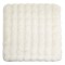 Perna pentru Scaun, Model Reliefat, Fără Brand, Culoare Albă, Dimensiuni 40x40cm, Imitație de Blană, Antiderapantă