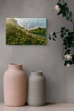 Tablou Canvas pe temă de peisaj și mare albastră, 39 x 26 cm, CMCLASS