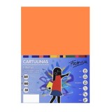 Carton colorat A4 Fabrisa 15461, 180g/mp, portocaliu intens, top 50 coli