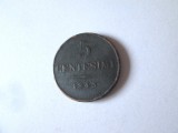 Statele Italiene/Regatul Lombardiei si Venetiei ocupatia austriaca 5 Centesimi 1843 V Ferdinand I,diam=24 mm,gr=8,20 grame