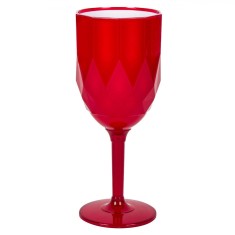 Pahar Vin, Model Craniu, Capacitate 350ml, Culoare Ro?u, Plastic foto