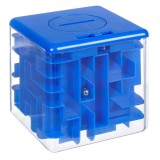 Pusculiță Labirint, Albastru, 8.5x8.5cm, Plastic, Oem