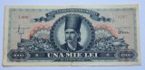 Bancnotă Rom&acirc;nia 1000 lei 18 iunie 1948 Tudor Vladimirescu