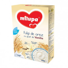 Cereale Fara Lapte Milupa, Fulgi De Orez Cu Gust Vanilie, 200G, 4Luni+ foto